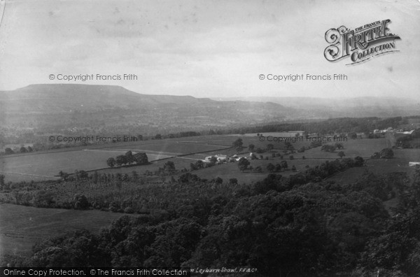 Photo of Leyburn, View From The Shawl 1896