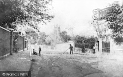 High Road And St John's Church c.1860, Leytonstone