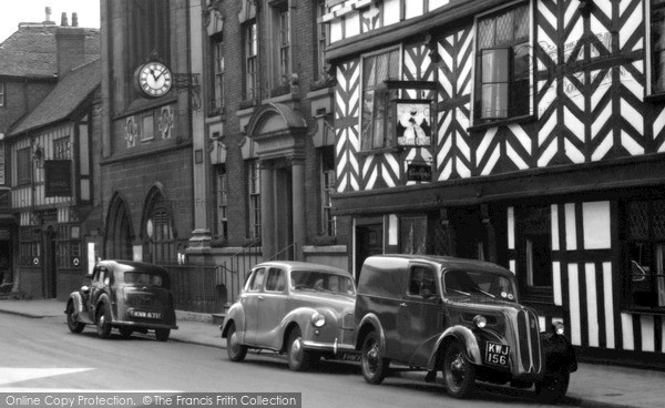 Photo of Lichfield, Austin A40 Devon And Ford 10 Cars c.1955