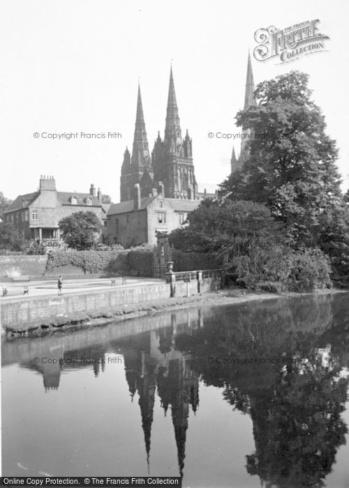 Photo of Lichfield, Cathedral And Gardens Of Remembrance c.1955
