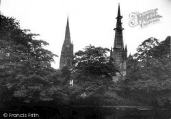 Cathedral From The Pool c.1955, Lichfield