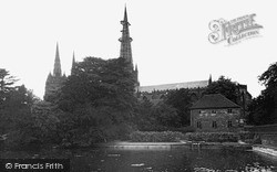 Cathedral From The Pool c.1955, Lichfield
