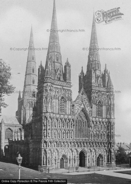 Photo of Lichfield, Cathedral N.W c.1935
