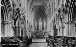 Cathedral, The Choir c.1935, Lichfield