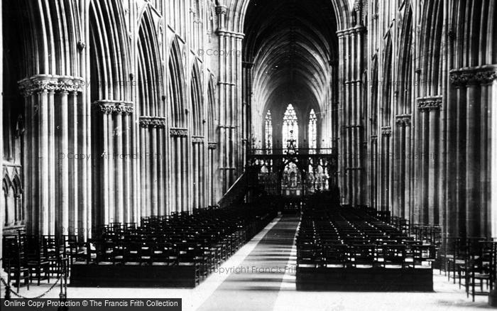 Photo of Lichfield, Cathedral, The Nave c.1935