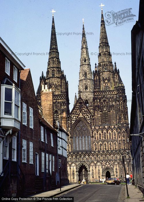 Photo of Lichfield, Cathedral, West Front 1976