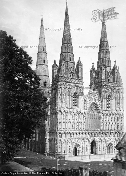 Photo of Lichfield, Cathedral, West Front c.1880