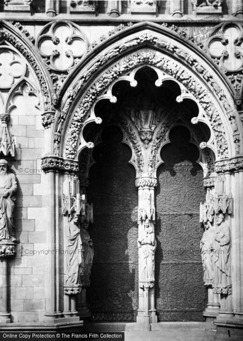 Photo of Lichfield, Cathedral, West Porch c.1935