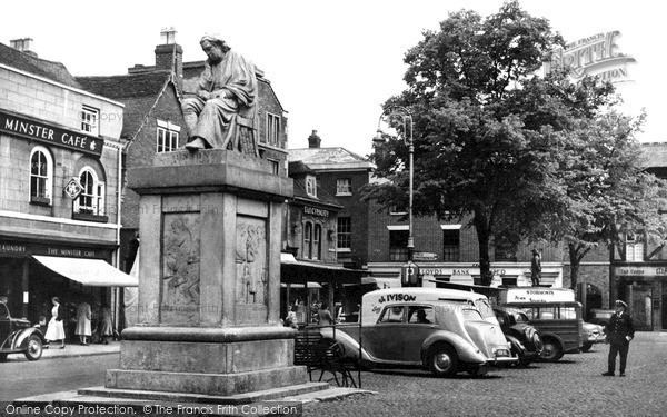 Photo of Lichfield, Market Place c1955