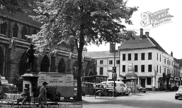 Photo of Lichfield, Market Square c.1955