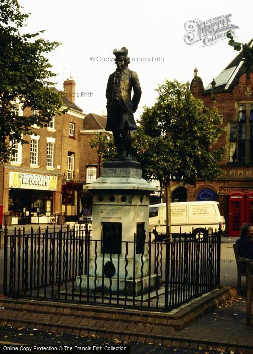 Photo of Lichfield, Statue Of Boswell, Market Square 1991