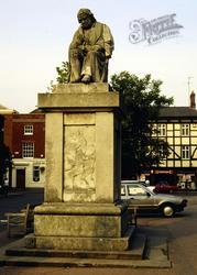 Statue Of Samuel Johnson, Market Square 1991, Lichfield