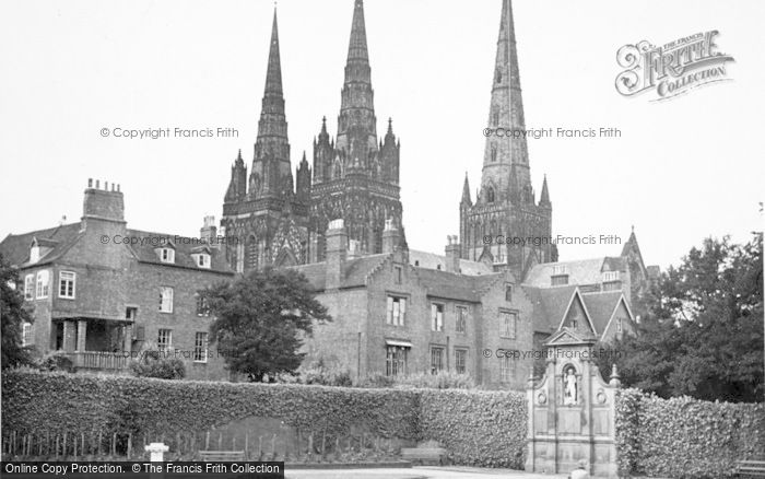 Photo of Lichfield, The Cathedral c.1950