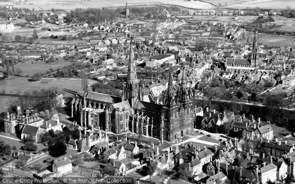 Photo of Lichfield, the Cathedral c1953