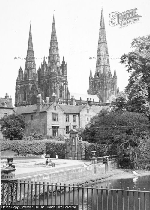 Photo of Lichfield, The Cathedral c.1955