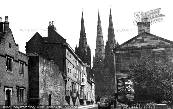 Photo of Lichfield, The Cathedral c.1955