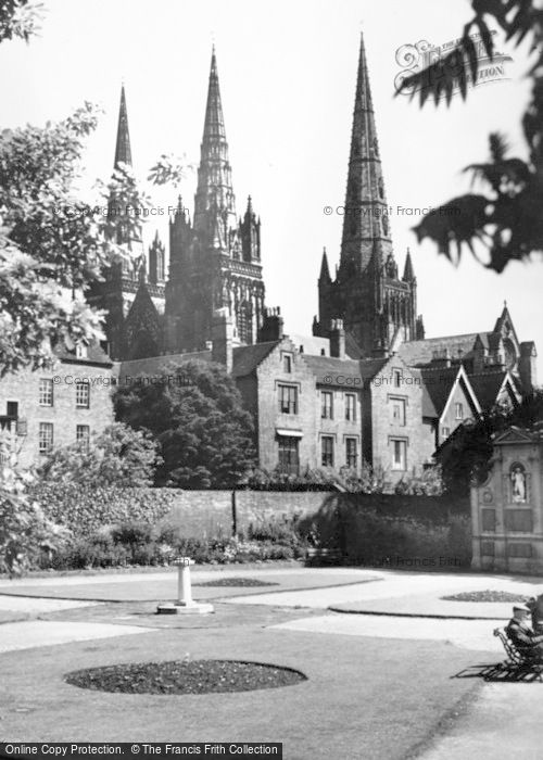 Photo of Lichfield, The Cathedral c.1965