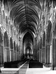 The Cathedral, Nave East c.1880, Lichfield