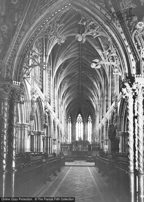 Photo of Lichfield, The Cathedral, The Choir Through The Rood Screen c.1965