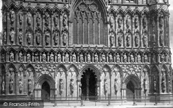The Cathedral, West Front 1887, Lichfield