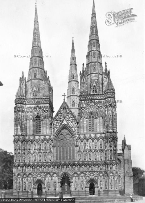 Photo of Lichfield, The Cathedral, West Front c.1930
