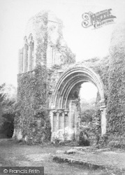 Abbey, The Main West Portal Of The Abbey Church c.1864, Lilleshall