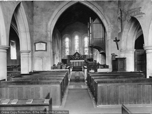 Photo of Limpsfield, St Peter's Church Interior 1927