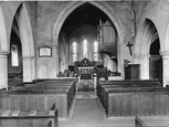 St Peter's Church Interior 1927, Limpsfield