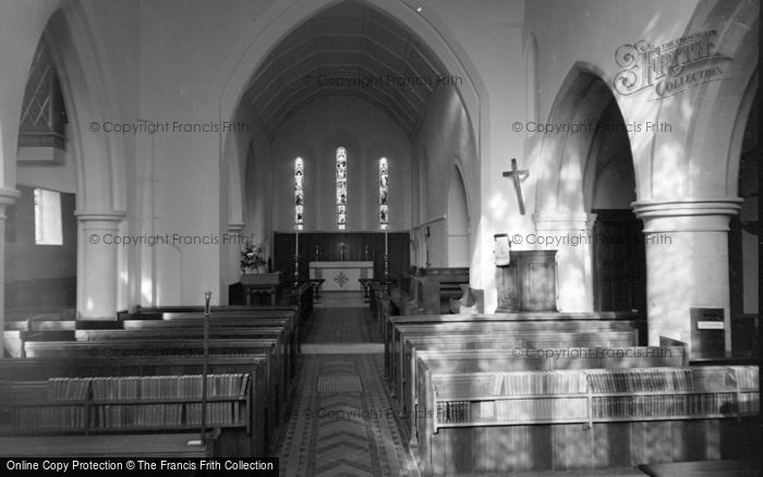 Photo of Limpsfield, St Peter's Church, Interior 1967