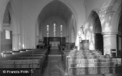 St Peter's Church, Interior 1967, Limpsfield