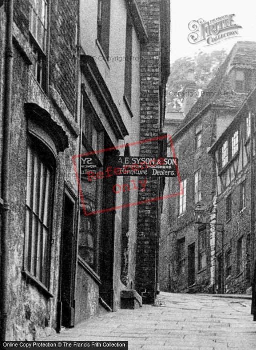 Photo of Lincoln, A E Syson & Son, Steep Hill c.1955