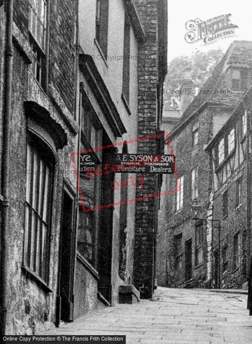 Photo of Lincoln, A E Syson & Son, Steep Hill c.1955