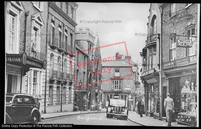 Photo of Lincoln, Bailgate c.1950