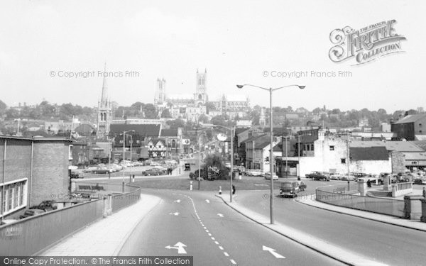 Photo of Lincoln, Broadgate Viaduct c.1965