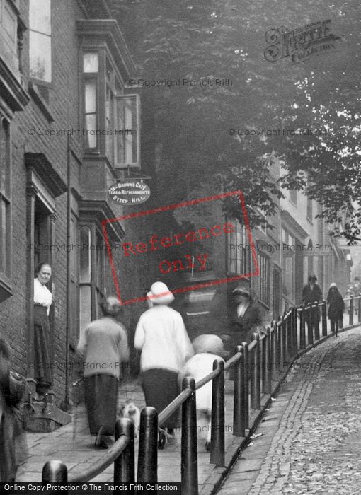 Photo of Lincoln, Brown's Cafe, Steep Hill 1923