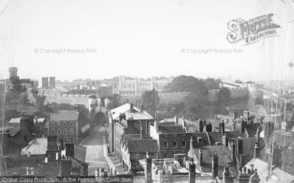 Photo of Lincoln, Castle, From The Cathedral c.1879
