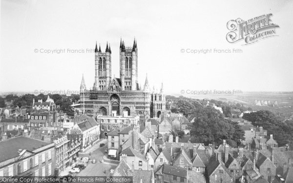 Lincoln, Cathedral c1955 Photo of Lincoln, Cathedral c.1955