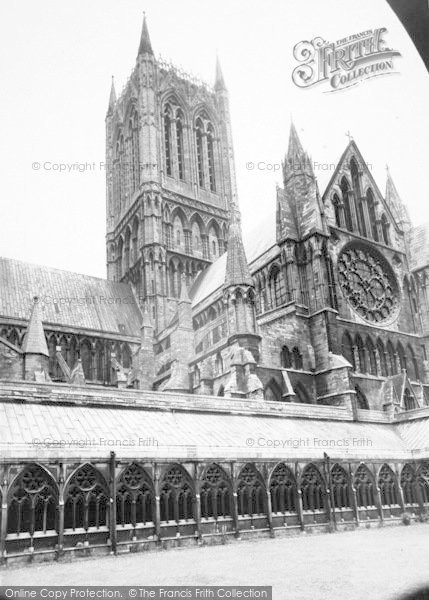 Photo of Lincoln, Cathedral, Central Tower From The Cloisters c.1965