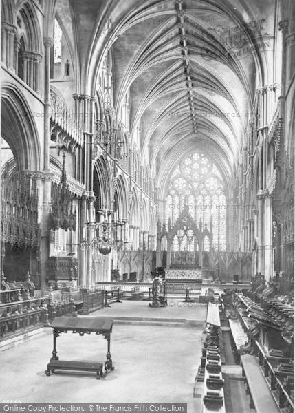 Photo of Lincoln, Cathedral, Choir East 1890