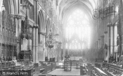 Cathedral, Choir East 1901, Lincoln