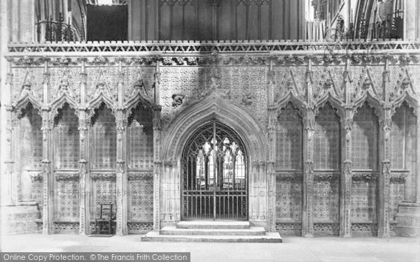Photo of Lincoln, Cathedral, Choir Screen 1890