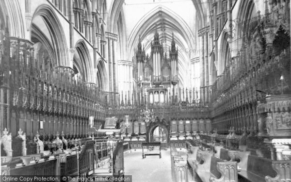 Photo of Lincoln, Cathedral, Choir West 1890