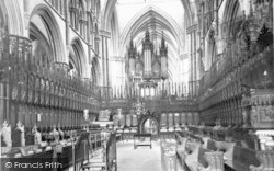 Cathedral, Choir West 1890, Lincoln