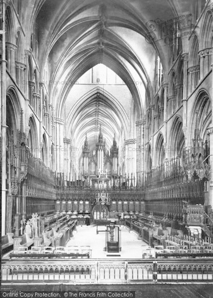Photo of Lincoln, Cathedral, Choir West 1890
