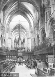 Cathedral, Choir West c.1879, Lincoln