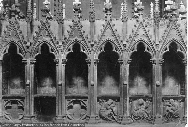 Photo of Lincoln, Cathedral, Easter Sepulchre, Founders Tomb c.1879