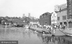 Cathedral From Brayford c.1965, Lincoln