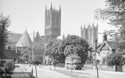 Cathedral From Northgate c.1955, Lincoln