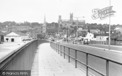 Cathedral From Pelham Bridge c.1960, Lincoln