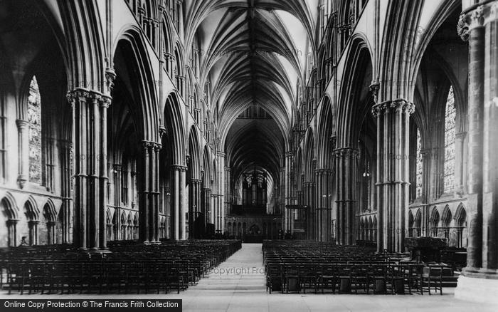 Photo of Lincoln, Cathedral, Nave c.1930